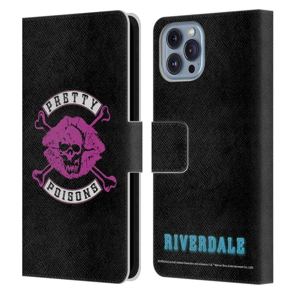 Head Case Designs Officially Licensed Riverdale Graphic Art Pretty Poisons Leather Book Wallet Case Cover Compatible with Apple iPhone 14
