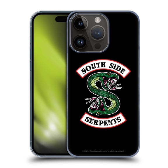 Head Case Designs Officially Licensed Riverdale Graphic Art South Side Serpents Hard Back Case Compatible with Apple iPhone 15 Pro