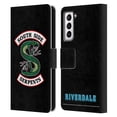 thumbnail image 1 of Head Case Designs Officially Licensed Riverdale Graphic Art South Side Serpents Leather Book Wallet Case Cover Compatible with Samsung Galaxy S21 5G, 1 of 6