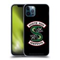 thumbnail image 1 of Head Case Designs Officially Licensed Riverdale Graphic Art South Side Serpents Soft Gel Case Compatible with Apple iPhone 12 / iPhone 12 Pro, 1 of 7