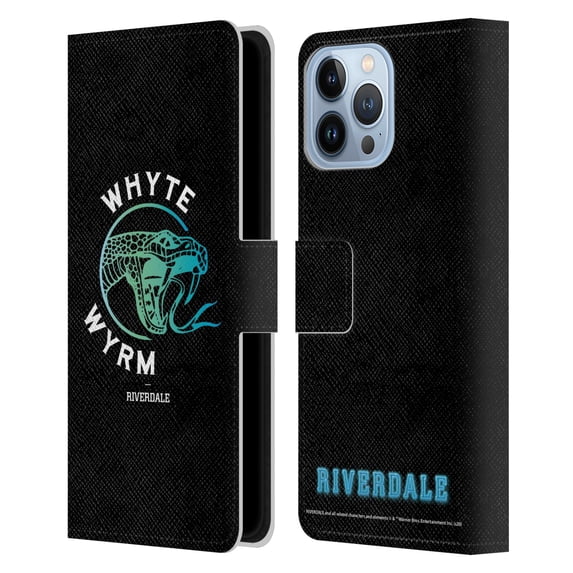 Head Case Designs Officially Licensed Riverdale Graphic Art Whyte Wyrm Leather Book Wallet Case Cover Compatible with Apple iPhone 13 Pro Max