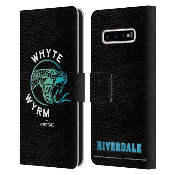 Head Case Designs Officially Licensed Riverdale Graphic Art Whyte Wyrm Leather Book Wallet Case Cover Compatible with Samsung Galaxy S10+ / S10 Plus
