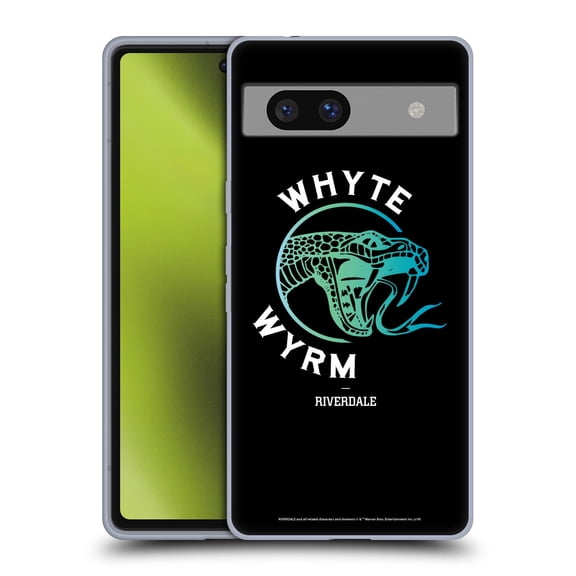 Head Case Designs Officially Licensed Riverdale Graphic Art Whyte Wyrm Soft Gel Case Compatible with Google Pixel 7a