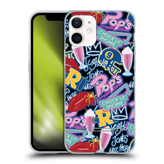Head Case Designs Officially Licensed Riverdale Graphics 2 Colourful Pattern Soft Gel Case Compatible with Apple iPhone 12 Mini