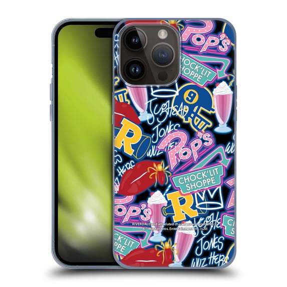 Head Case Designs Officially Licensed Riverdale Graphics 2 Colourful Pattern Soft Gel Case Compatible with Apple iPhone 15 Pro Max