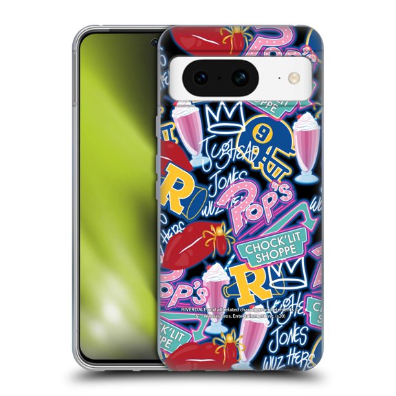 Head Case Designs Officially Licensed Riverdale Graphics 2 Colourful Pattern Soft Gel Case Compatible with Google Pixel 8