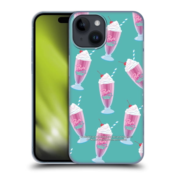 Head Case Designs Officially Licensed Riverdale Graphics 2 Pop's Milkshake Pattern Hard Back Case Compatible with Apple iPhone 15