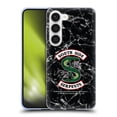 thumbnail image 1 of Head Case Designs Officially Licensed Riverdale South Side Serpents Black And White Marble Logo Soft Gel Case Compatible with Samsung Galaxy S23 5G, 1 of 7