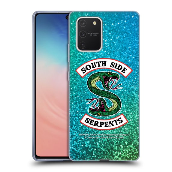 Head Case Designs Officially Licensed Riverdale South Side Serpents Glitter Print Logo Soft Gel Case Compatible with Samsung Galaxy S10 Lite