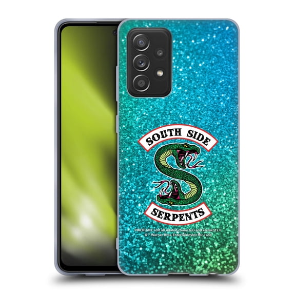 Head Case Designs Officially Licensed Riverdale South Side Serpents Glitter Print Logo Soft Gel Case Compatible with Samsung Galaxy A52 / A52s / 5G (2021)