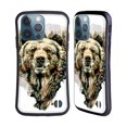 thumbnail image 1 of Head Case Designs Officially Licensed Riza Peker Animals Bear Hybrid Case Compatible with Apple iPhone 13 Pro, 1 of 7