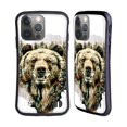 thumbnail image 1 of Head Case Designs Officially Licensed Riza Peker Animals Bear Hybrid Case Compatible with Apple iPhone 14 Pro, 1 of 7