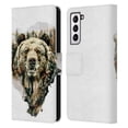 thumbnail image 1 of Head Case Designs Officially Licensed Riza Peker Animals Bear Leather Book Wallet Case Cover Compatible with Samsung Galaxy S21 5G, 1 of 6