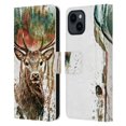 thumbnail image 1 of Head Case Designs Officially Licensed Riza Peker Animals Deer Leather Book Wallet Case Cover Compatible with Apple iPhone 15, 1 of 6