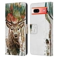 thumbnail image 1 of Head Case Designs Officially Licensed Riza Peker Animals Deer Leather Book Wallet Case Cover Compatible with Google Pixel 7a, 1 of 6