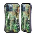 thumbnail image 1 of Head Case Designs Officially Licensed Riza Peker Animals Elephant Hybrid Case Compatible with Apple iPhone 13 Pro, 1 of 7