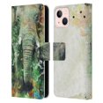 thumbnail image 1 of Head Case Designs Officially Licensed Riza Peker Animals Elephant Leather Book Wallet Case Cover Compatible with Apple iPhone 13, 1 of 6