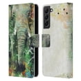 thumbnail image 1 of Head Case Designs Officially Licensed Riza Peker Animals Elephant Leather Book Wallet Case Cover Compatible with Samsung Galaxy S22+ 5G, 1 of 6