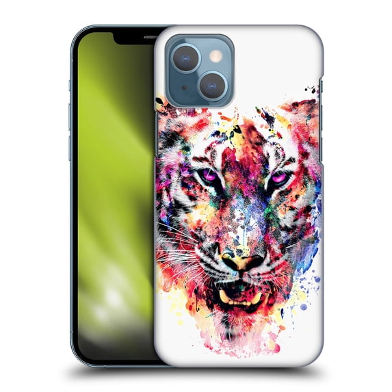 Head Case Designs Officially Licensed Riza Peker Animals Eye Of The Tiger Hard Back Case Compatible with Apple iPhone 13