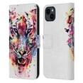 thumbnail image 1 of Head Case Designs Officially Licensed Riza Peker Animals Eye Of The Tiger Leather Book Wallet Case Cover Compatible with Apple iPhone 15 Plus, 1 of 6