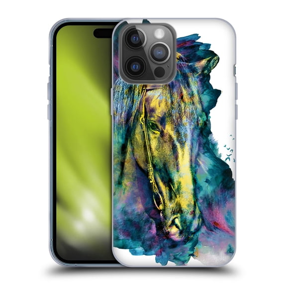 Head Case Designs Officially Licensed Riza Peker Animals Horse Soft Gel Case Compatible with Apple iPhone 14 Pro Max