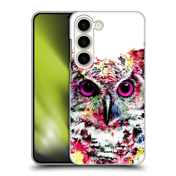 Head Case Designs Officially Licensed Riza Peker Animals Owl Hard Back Case Compatible with Samsung Galaxy S23 5G