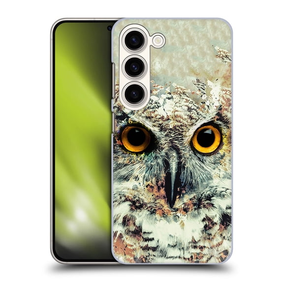Head Case Designs Officially Licensed Riza Peker Animals Owl II Hard Back Case Compatible with Samsung Galaxy S23 5G