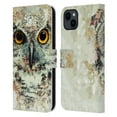 thumbnail image 1 of Head Case Designs Officially Licensed Riza Peker Animals Owl II Leather Book Wallet Case Cover Compatible with Apple iPhone 15 Plus, 1 of 6