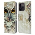 thumbnail image 1 of Head Case Designs Officially Licensed Riza Peker Animals Owl II Leather Book Wallet Case Cover Compatible with Apple iPhone 15 Pro, 1 of 6