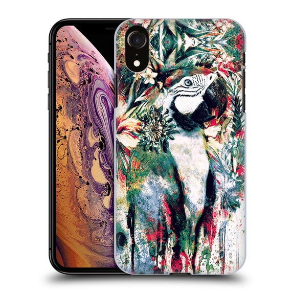 Head Case Designs Officially Licensed Riza Peker Animals Parrot Hard Back Case Compatible with Apple iPhone XR