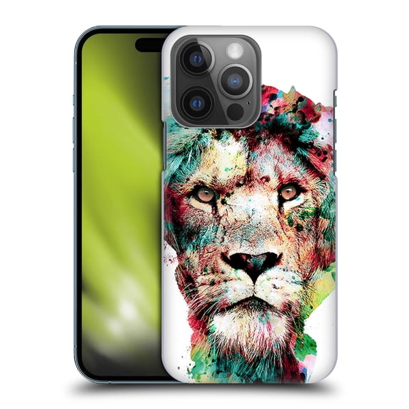 Head Case Designs Officially Licensed Riza Peker Animals The King Hard Back Case Compatible with Apple iPhone 14 Pro