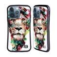thumbnail image 1 of Head Case Designs Officially Licensed Riza Peker Animals The King Hybrid Case Compatible with Apple iPhone 13 Pro, 1 of 7