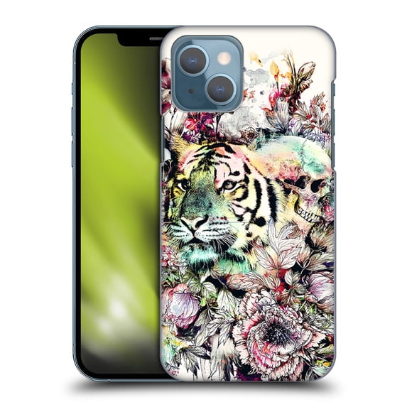 Head Case Designs Officially Licensed Riza Peker Animals Tiger Hard Back Case Compatible with Apple iPhone 13