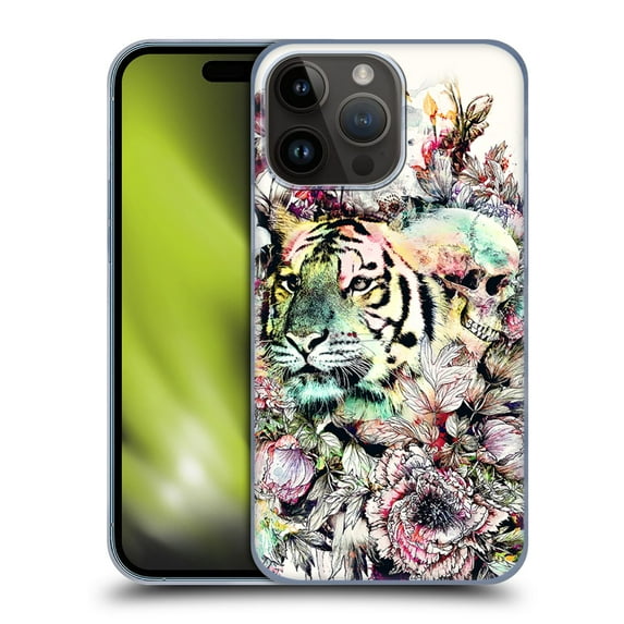 Head Case Designs Officially Licensed Riza Peker Animals Tiger Hard Back Case Compatible with Apple iPhone 15 Pro Max