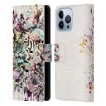 thumbnail image 1 of Head Case Designs Officially Licensed Riza Peker Animals Tiger Leather Book Wallet Case Cover Compatible with Apple iPhone 13 Pro Max, 1 of 6