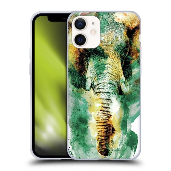 Head Case Designs Officially Licensed Riza Peker Animals Wild Africa Soft Gel Case Compatible with Apple iPhone 12 Mini