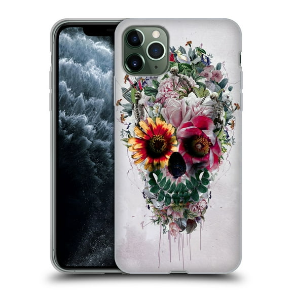 Head Case Designs Officially Licensed Riza Peker Skulls 6 Sugar Soft Gel Case Compatible with Apple iPhone 11 Pro Max