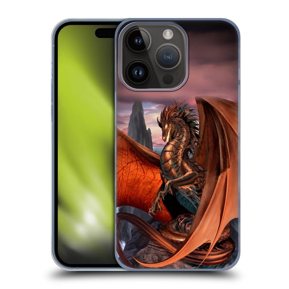 Head Case Designs Officially Licensed Ruth Thompson Dragons Coppervein Hard Back Case Compatible with Apple iPhone 15 Pro
