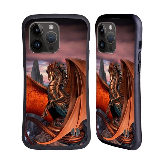 Head Case Designs Officially Licensed Ruth Thompson Dragons Coppervein Hybrid Case Compatible with Apple iPhone 15 Pro Max