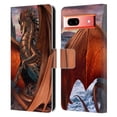 thumbnail image 1 of Head Case Designs Officially Licensed Ruth Thompson Dragons Coppervein Leather Book Wallet Case Cover Compatible with Google Pixel 7a, 1 of 6