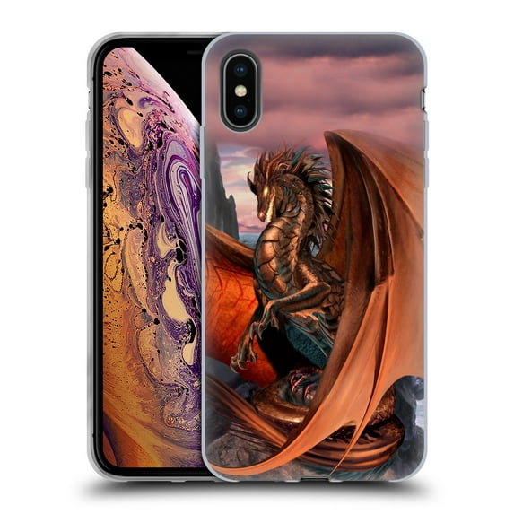 Head Case Designs Officially Licensed Ruth Thompson Dragons Coppervein Soft Gel Case Compatible with Apple iPhone XS Max