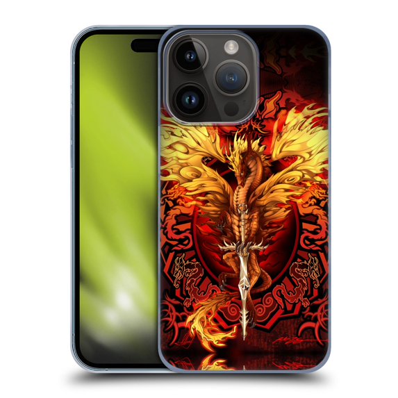 Head Case Designs Officially Licensed Ruth Thompson Dragons Flameblade Hard Back Case Compatible with Apple iPhone 15 Pro