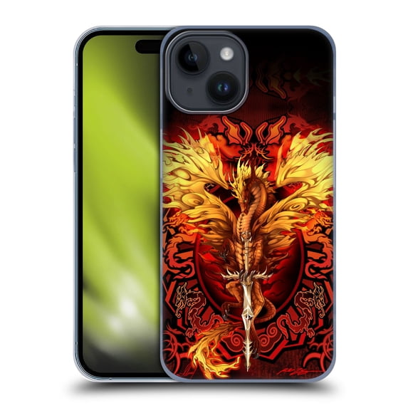 Head Case Designs Officially Licensed Ruth Thompson Dragons Flameblade Hard Back Case Compatible with Apple iPhone 15