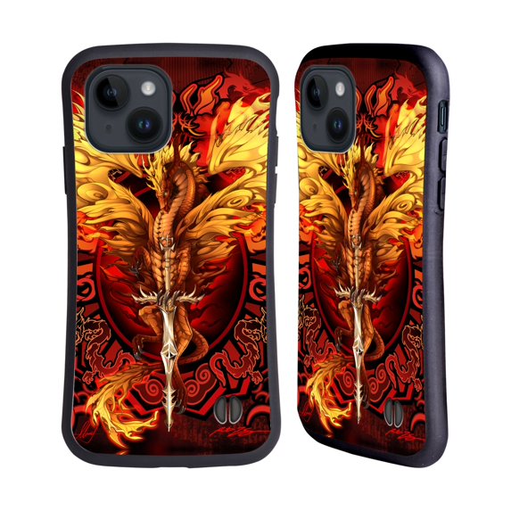 Head Case Designs Officially Licensed Ruth Thompson Dragons Flameblade Hybrid Case Compatible with Apple iPhone 15