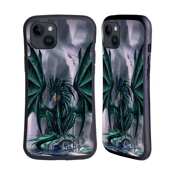 Head Case Designs Officially Licensed Ruth Thompson Dragons Jade Hybrid Case Compatible with Apple iPhone 15 Plus