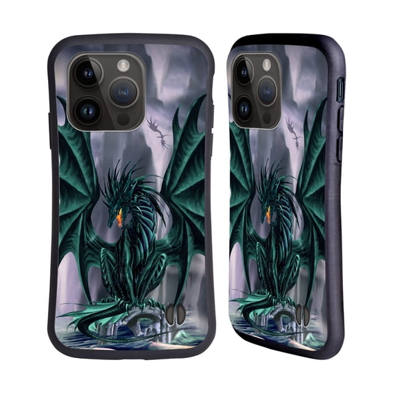 Head Case Designs Officially Licensed Ruth Thompson Dragons Jade Hybrid Case Compatible with Apple iPhone 15 Pro