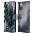 thumbnail image 1 of Head Case Designs Officially Licensed Ruth Thompson Dragons Jade Leather Book Wallet Case Cover Compatible with Apple iPhone 12 Pro Max, 1 of 6
