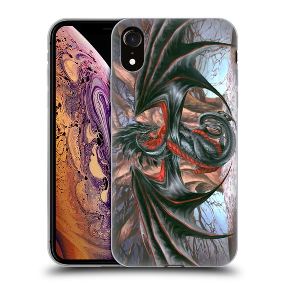 Head Case Designs Officially Licensed Ruth Thompson Dragons Malice Soft Gel Case Compatible with Apple iPhone XR