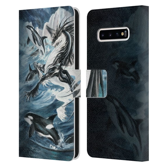 Head Case Designs Officially Licensed Ruth Thompson Dragons Oceanus Leather Book Wallet Case Cover Compatible with Samsung Galaxy S10+ / S10 Plus