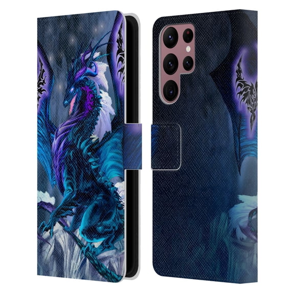 Head Case Designs Officially Licensed Ruth Thompson Dragons Relic Leather Book Wallet Case Cover Compatible with Samsung Galaxy S22 Ultra 5G
